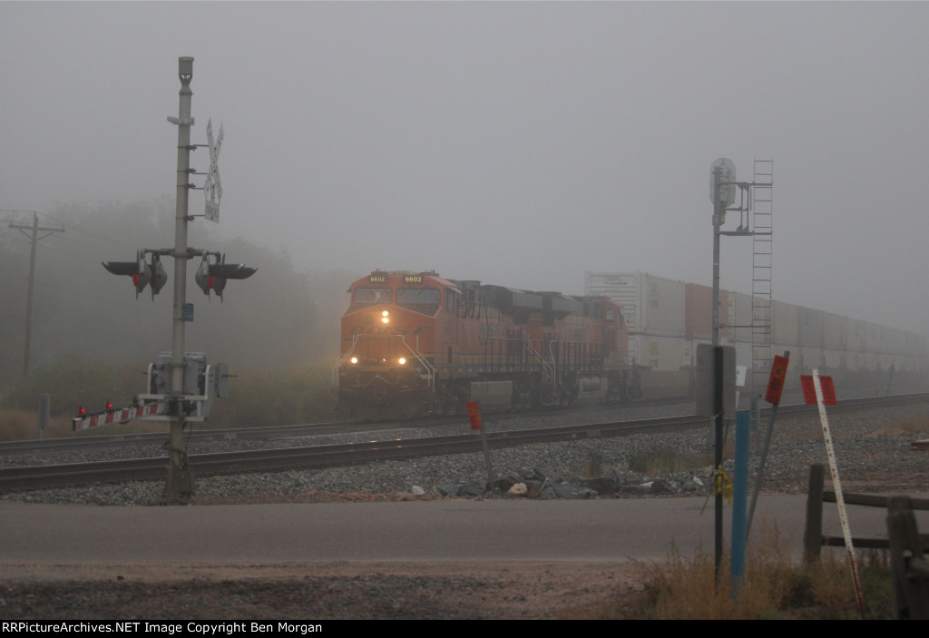 Foggy BNSF Intermodal